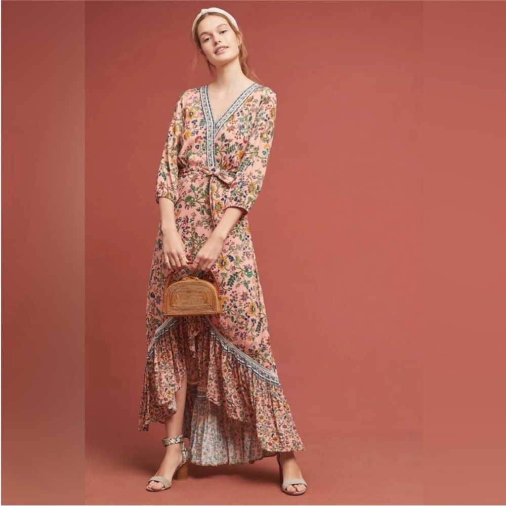 FARM Rio Floral Maxi Dress - Pink and Blue - Picture 3 of 13